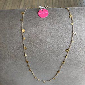 NWT--gold tone long necklace